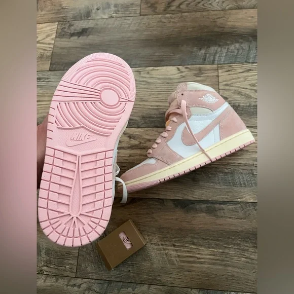 Air Jordan 1 OG high atmosphere muslin sail white 8.5 - Picture 10 of 13